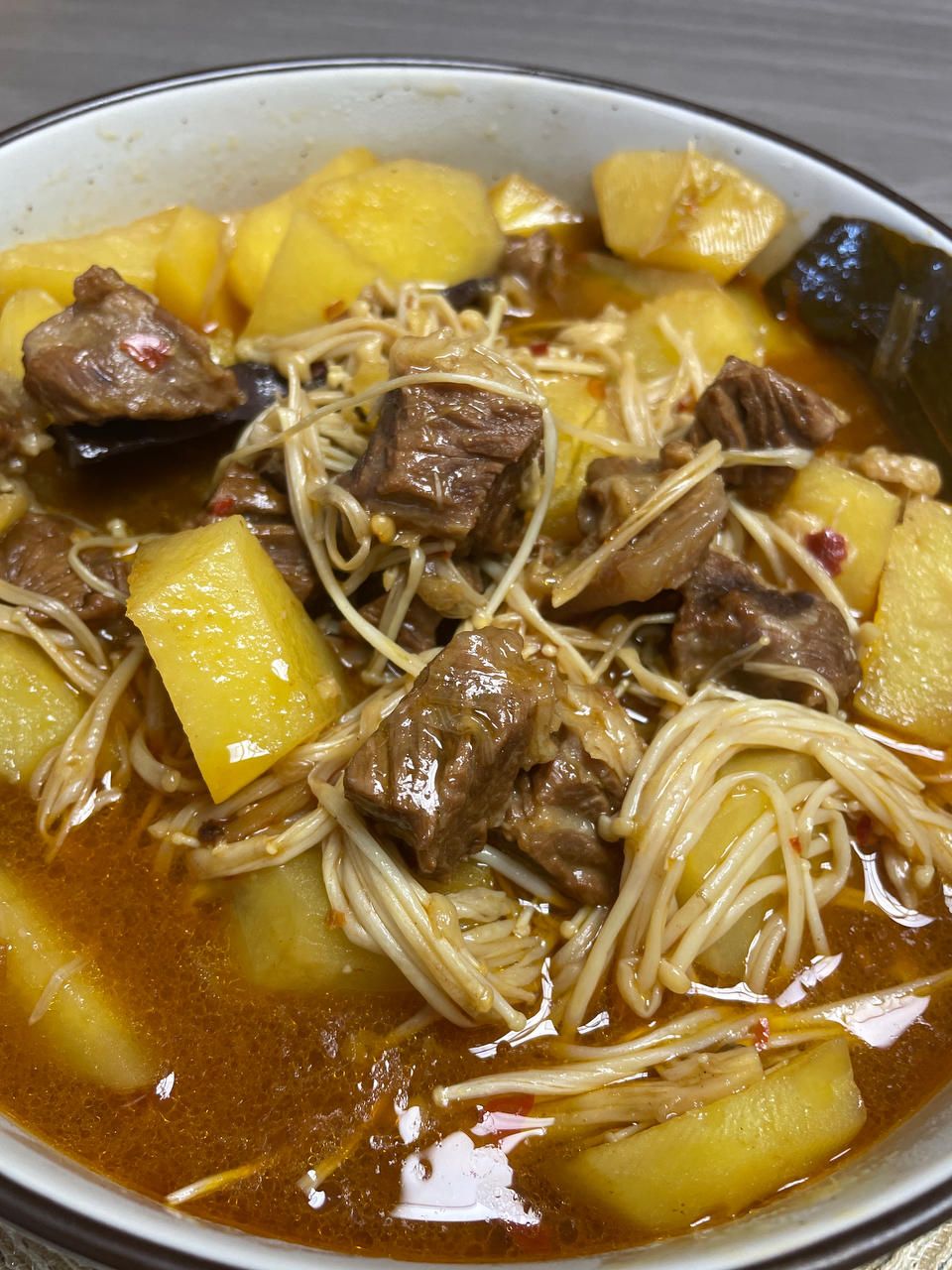 土豆焖牛腩