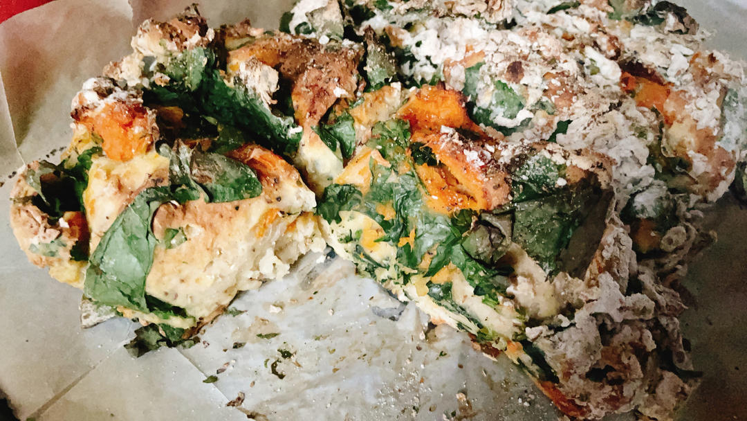 菠菜南瓜奶酪丹波面包丨健康·烘焙