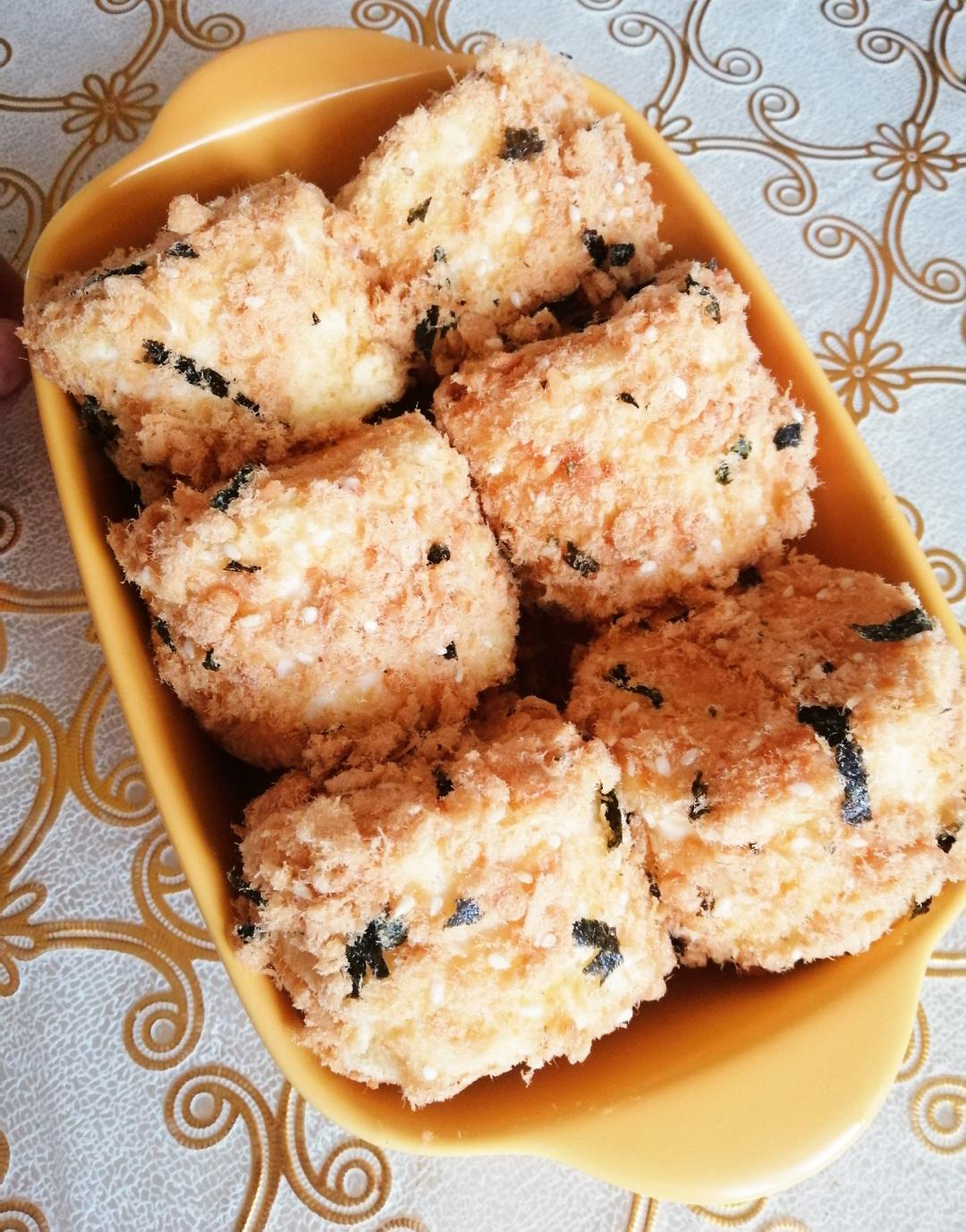 【海苔肉松小贝】酥松香甜，不浪费边角料