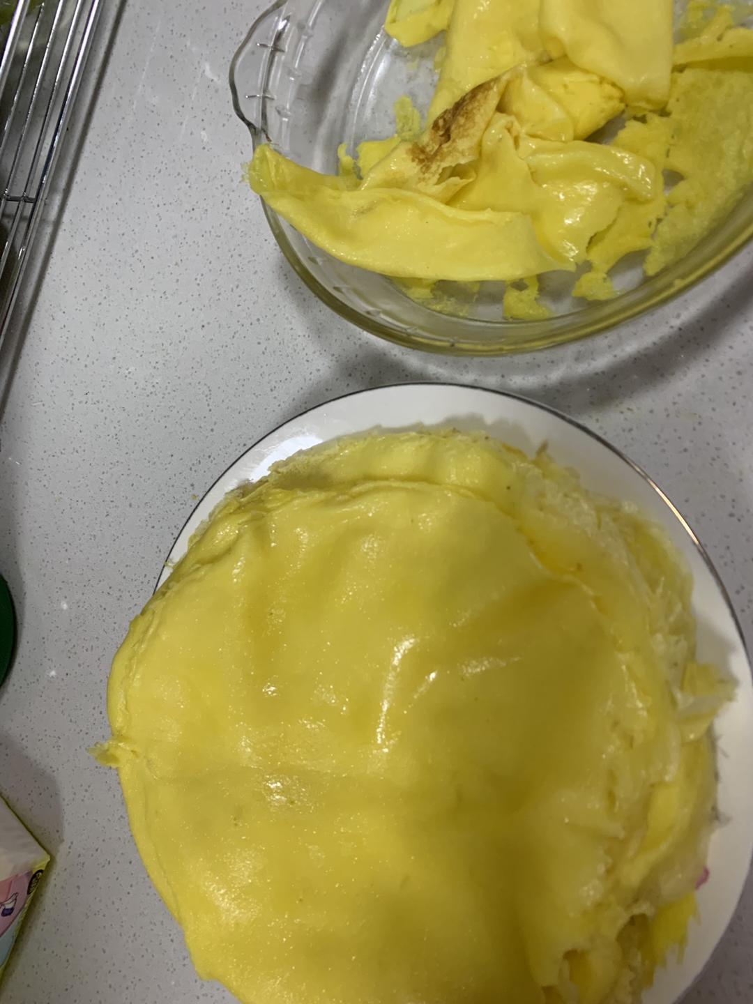 炒锅摊榴莲千层皮