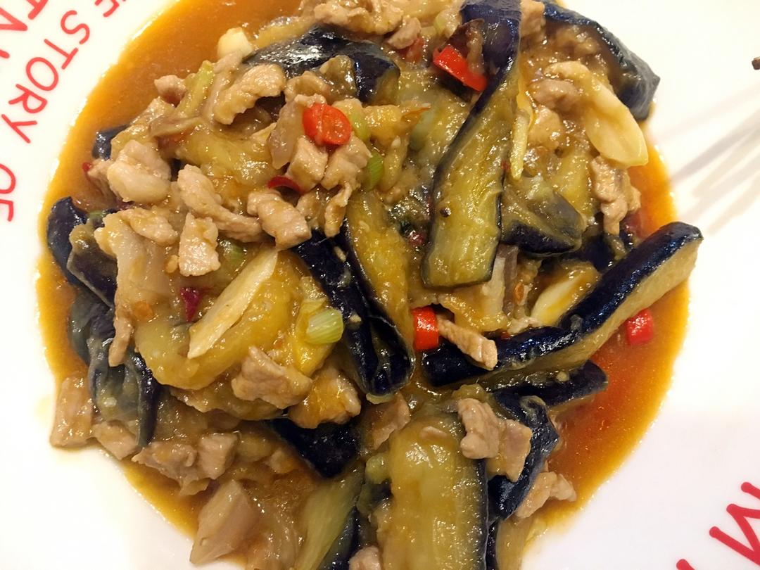 红烧肉沫茄子