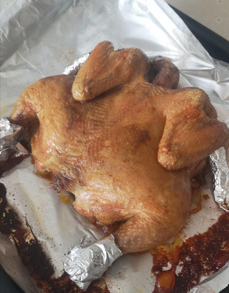 田螺姑娘超级简单不用腌制脆皮烤鸡