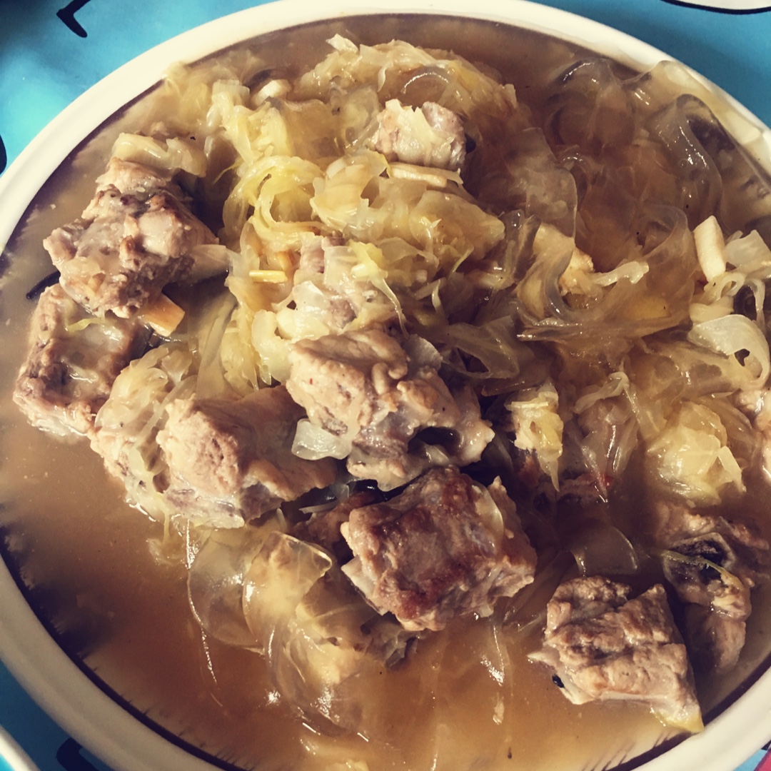 【曼食慢语】酸菜排骨炖粉条