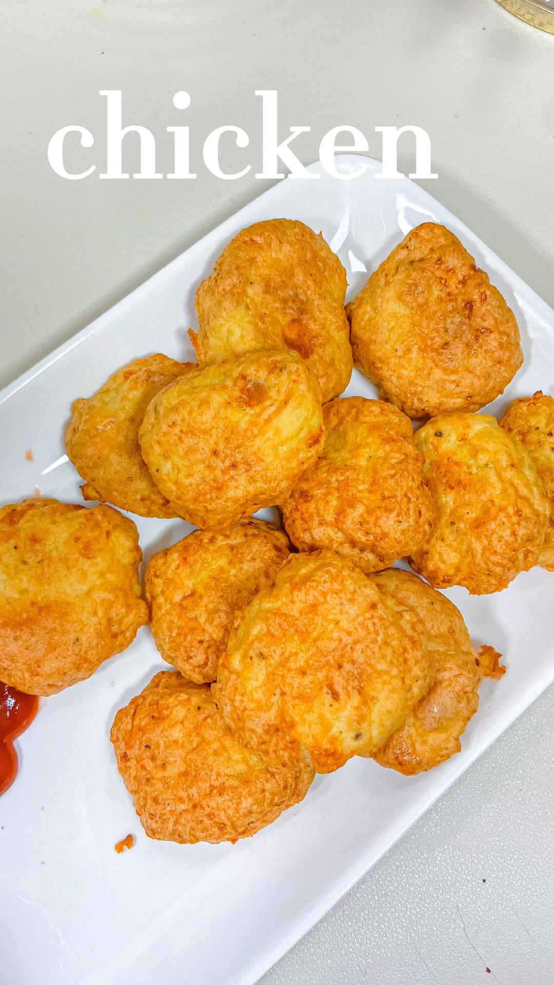 0失败❌低脂非油炸㊙️自制麦乐鸡块