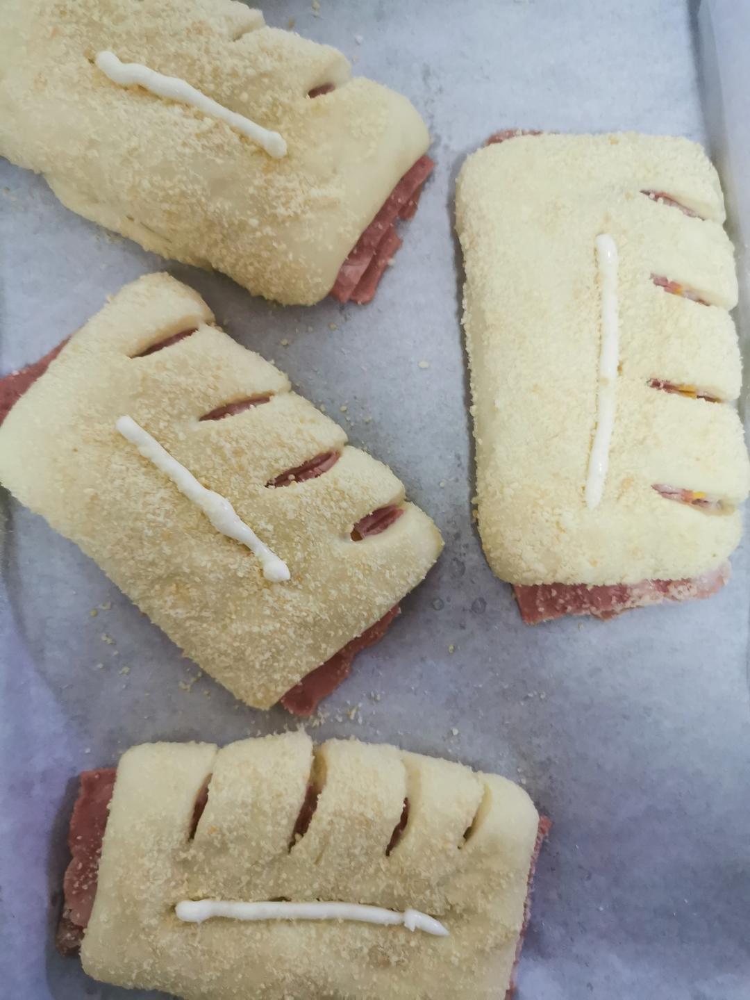 直接法万能面团－培根芝士包