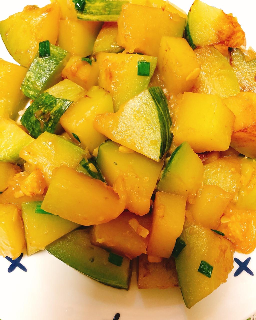 angle777做的焖煮嫩南瓜简单好吃