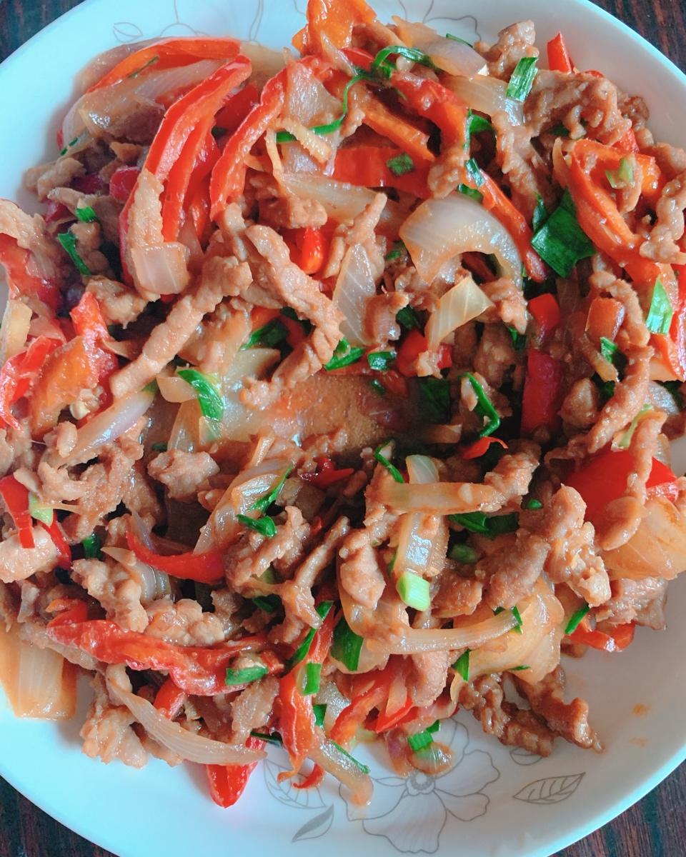 红椒牛肉丝