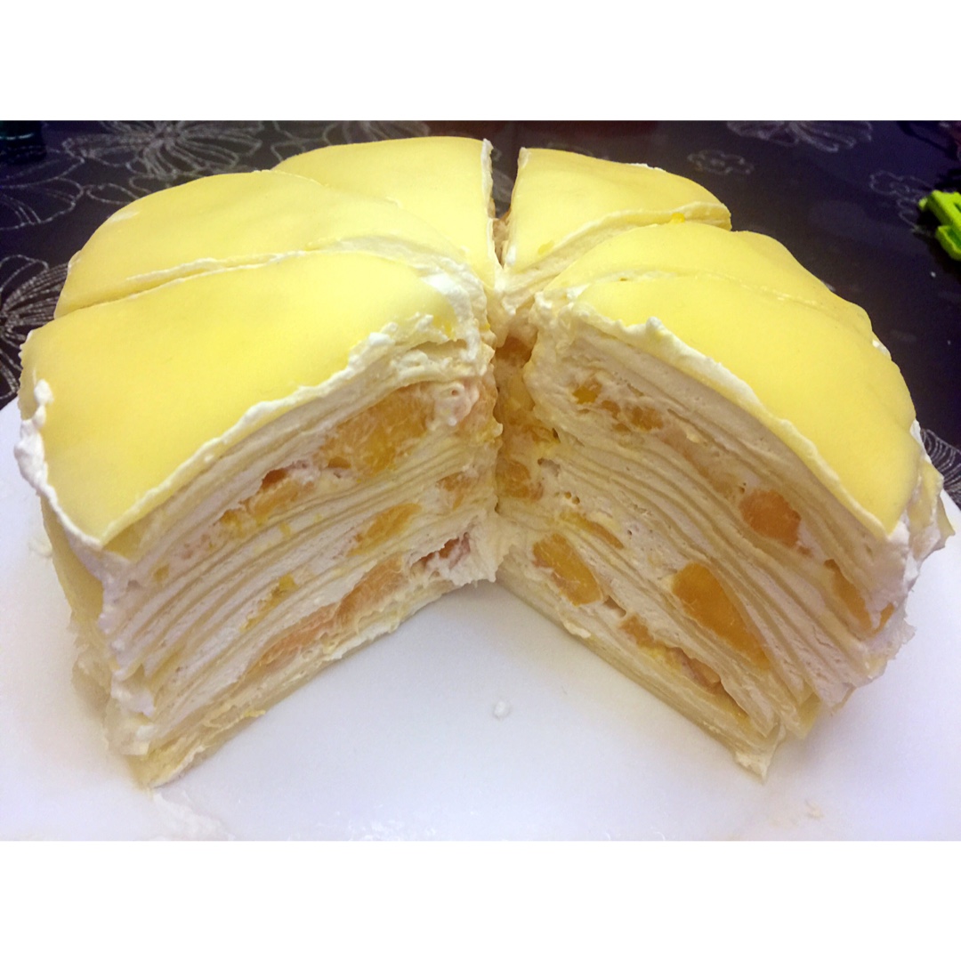 蜜泛儿lover做的芒果千层蛋糕