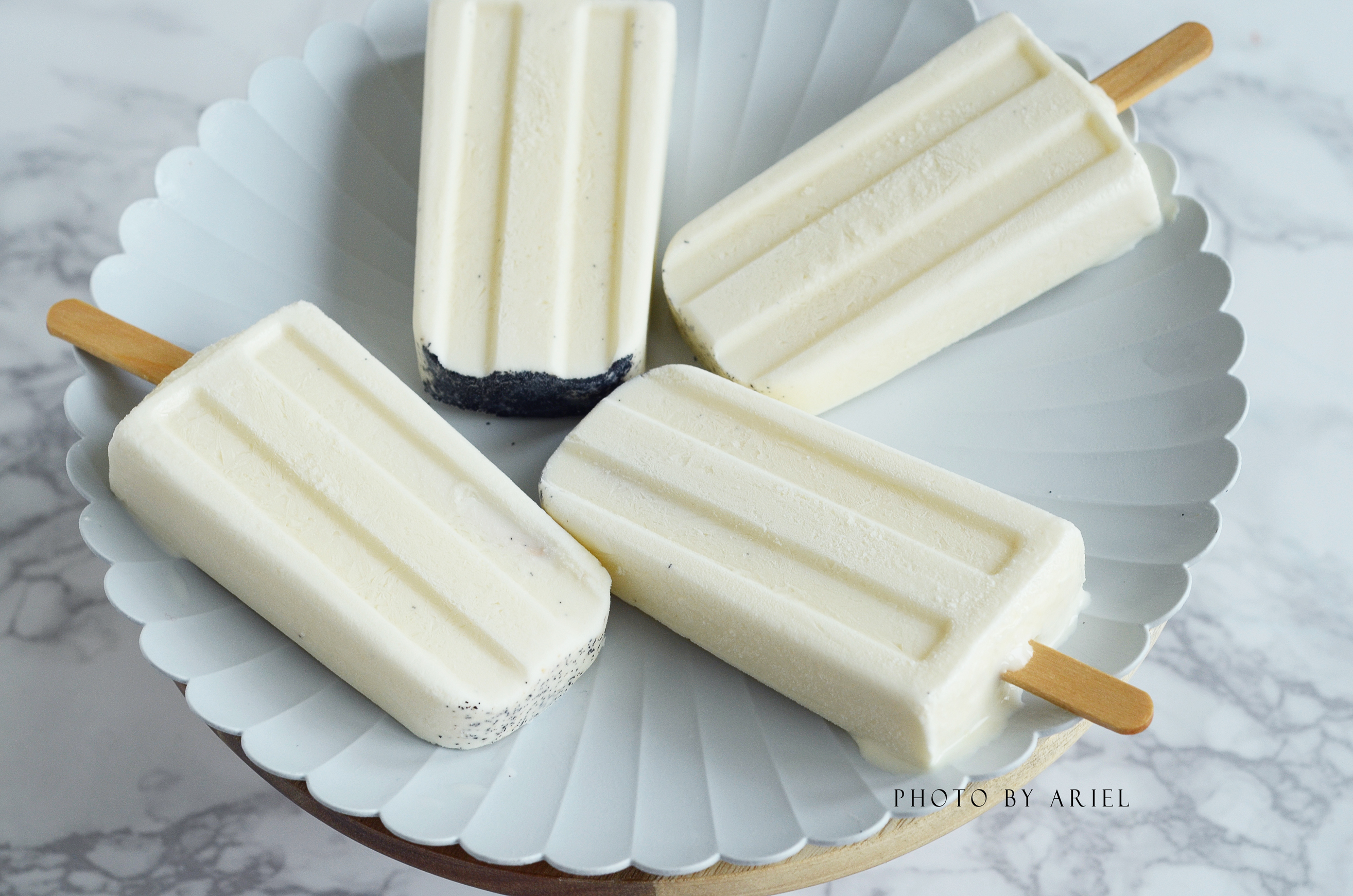 天然气小姐—ariel做的香草冰棒