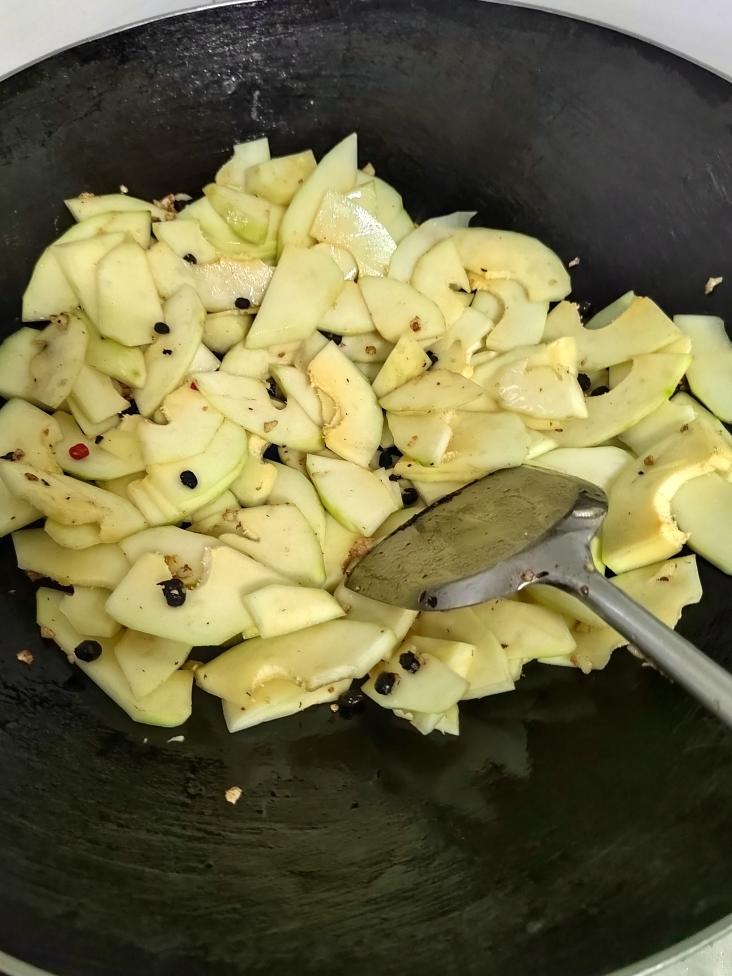 清炒木瓜片