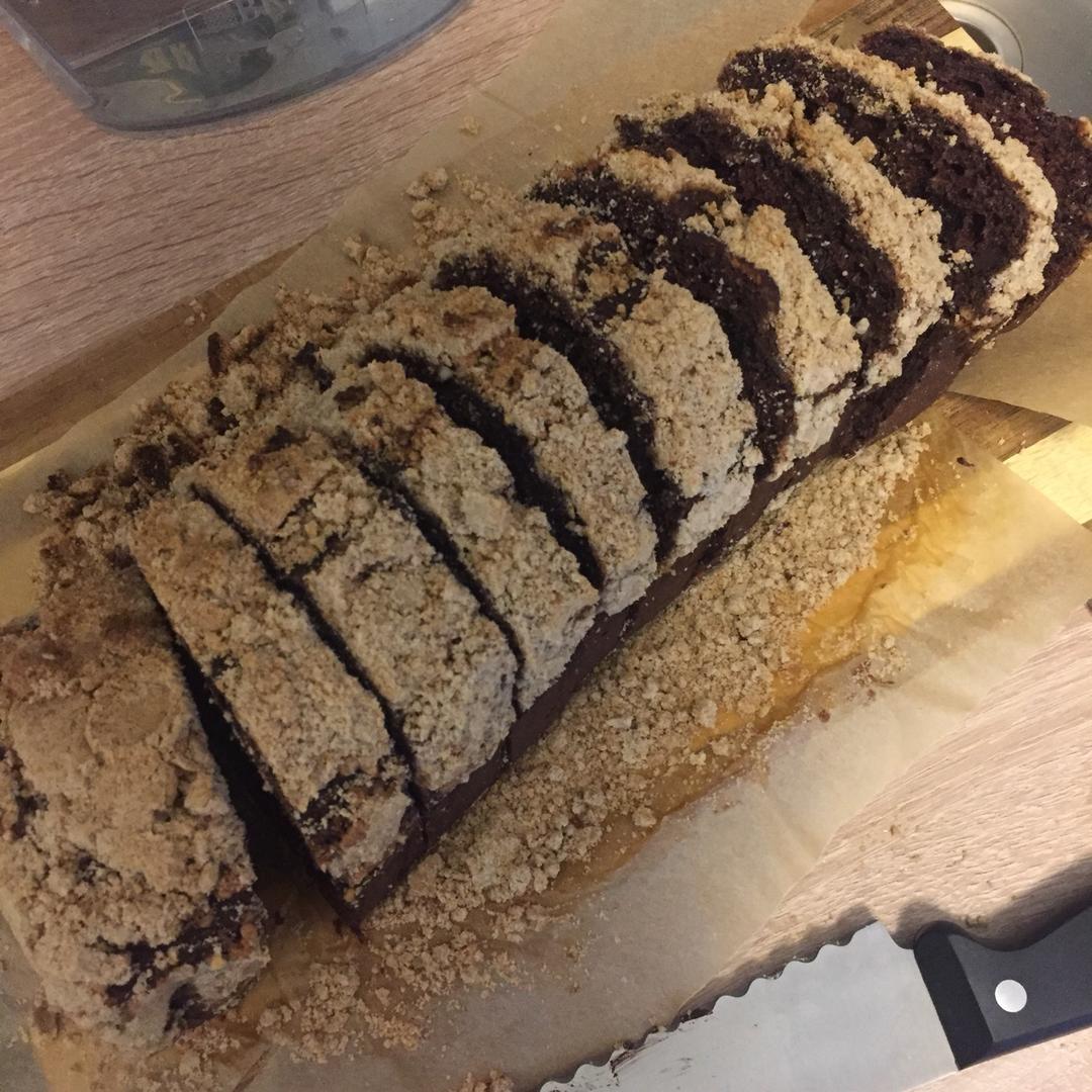 摩卡花生酥全麦快手面包丨健康·烘焙