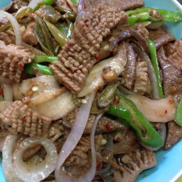 泡椒肝腰合炒