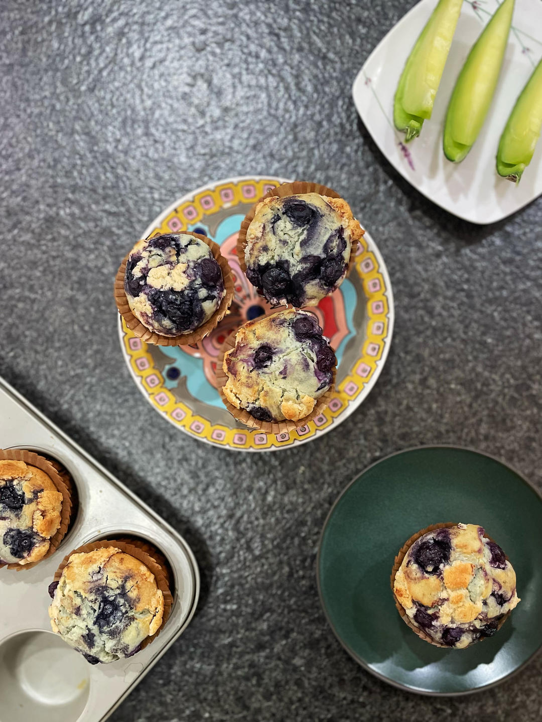 会爆浆的蓝莓玛芬蛋糕