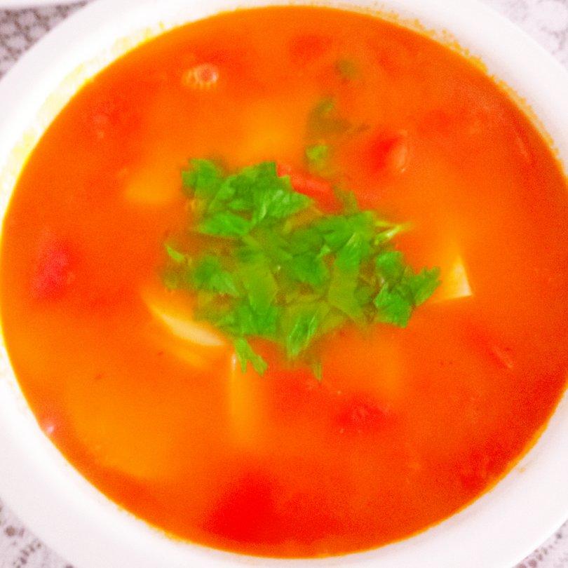 超级浓超好喝的番茄土豆汤