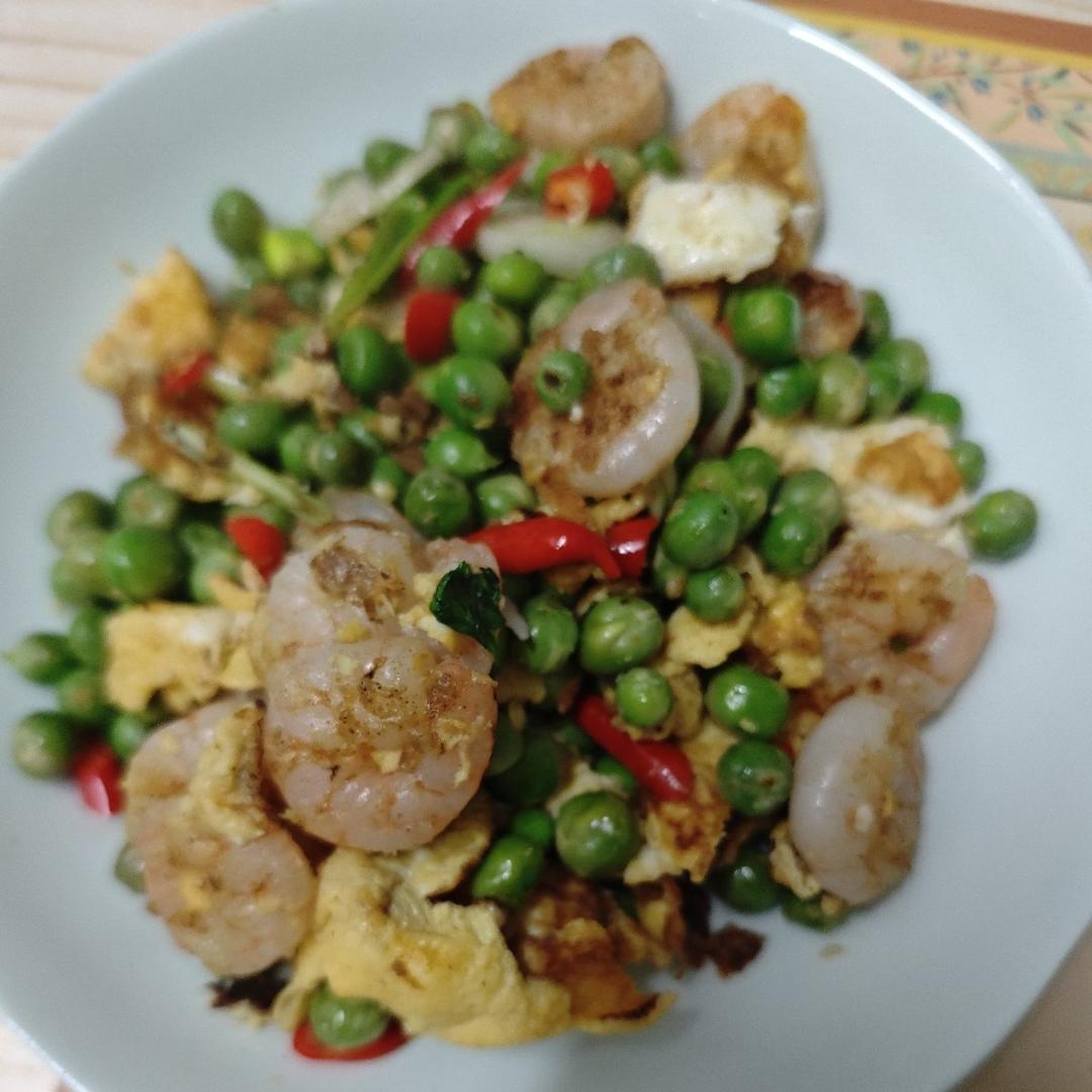 低脂豌豆虾仁滑蛋