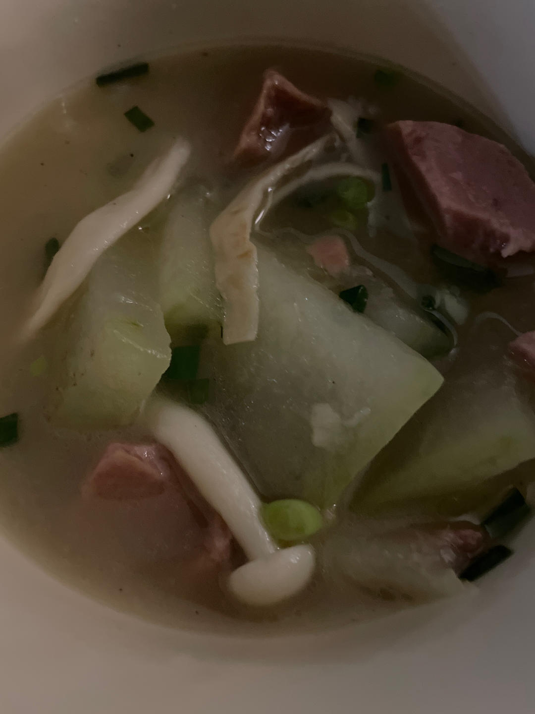 减脂刮油❗️巨鲜美的冬瓜口蘑汤，快乐减脂