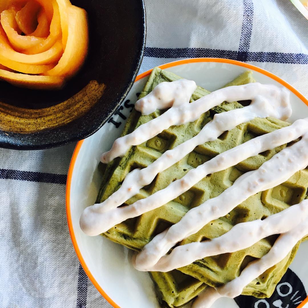 可可糯米华夫饼