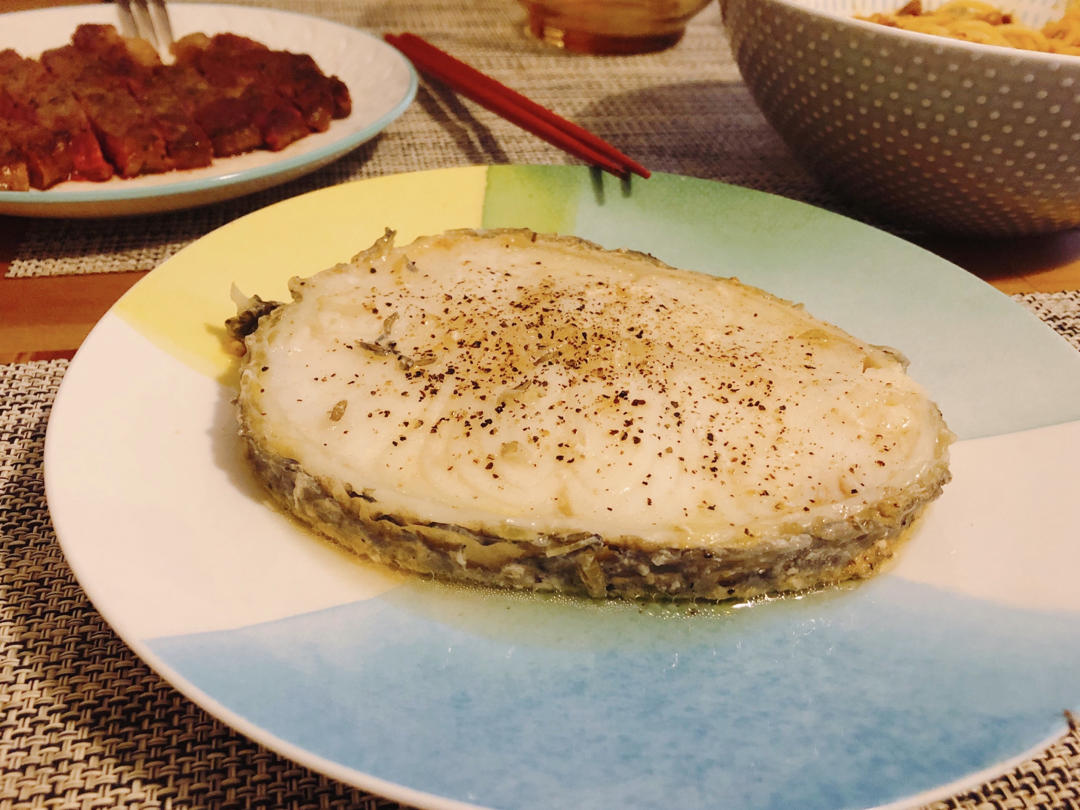 fish小笼包做的香煎法国银鳕鱼