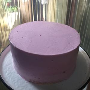 粉色奶油蛋糕 红心火龙果汁调色的做法 步骤12