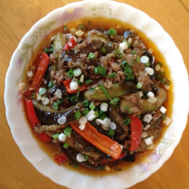 酱香肉末烧茄子