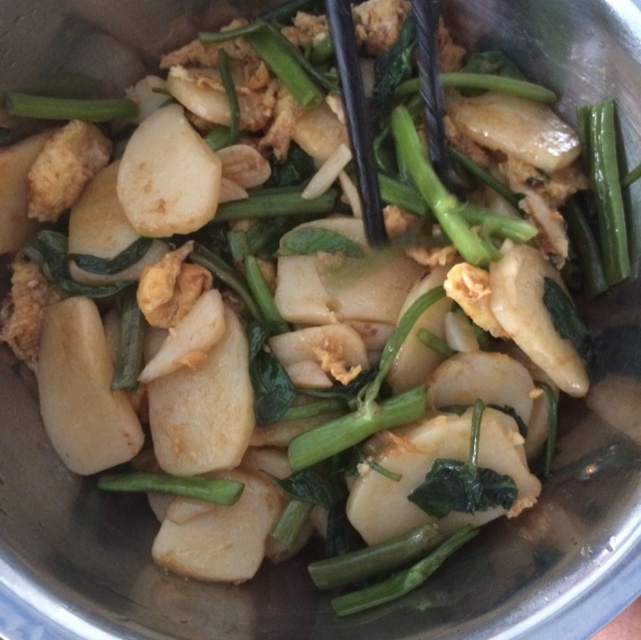 鸡蛋炒年糕