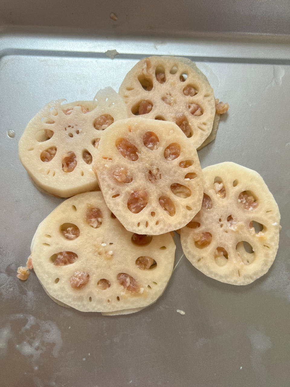 香炸夹肉藕饼