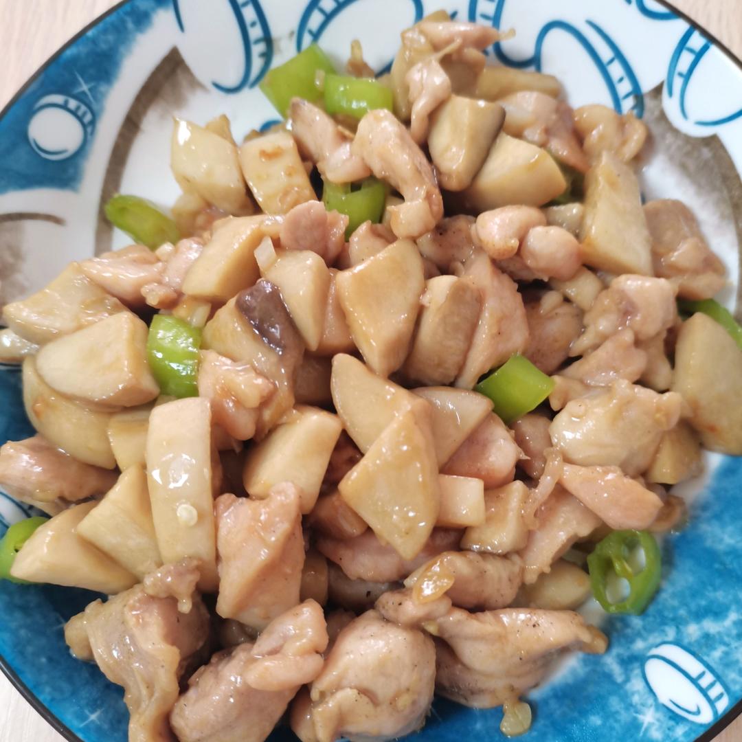 鲜嫩多汁的杏鲍菇炒鸡丁❗低脂低卡好吃不胖