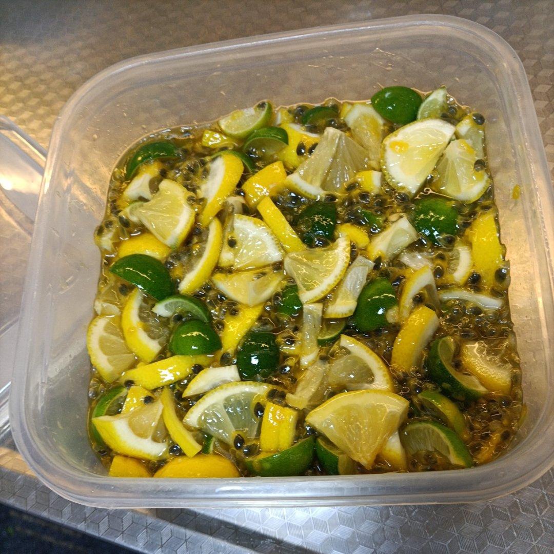 夏天必备【百香果青桔柠檬茶】