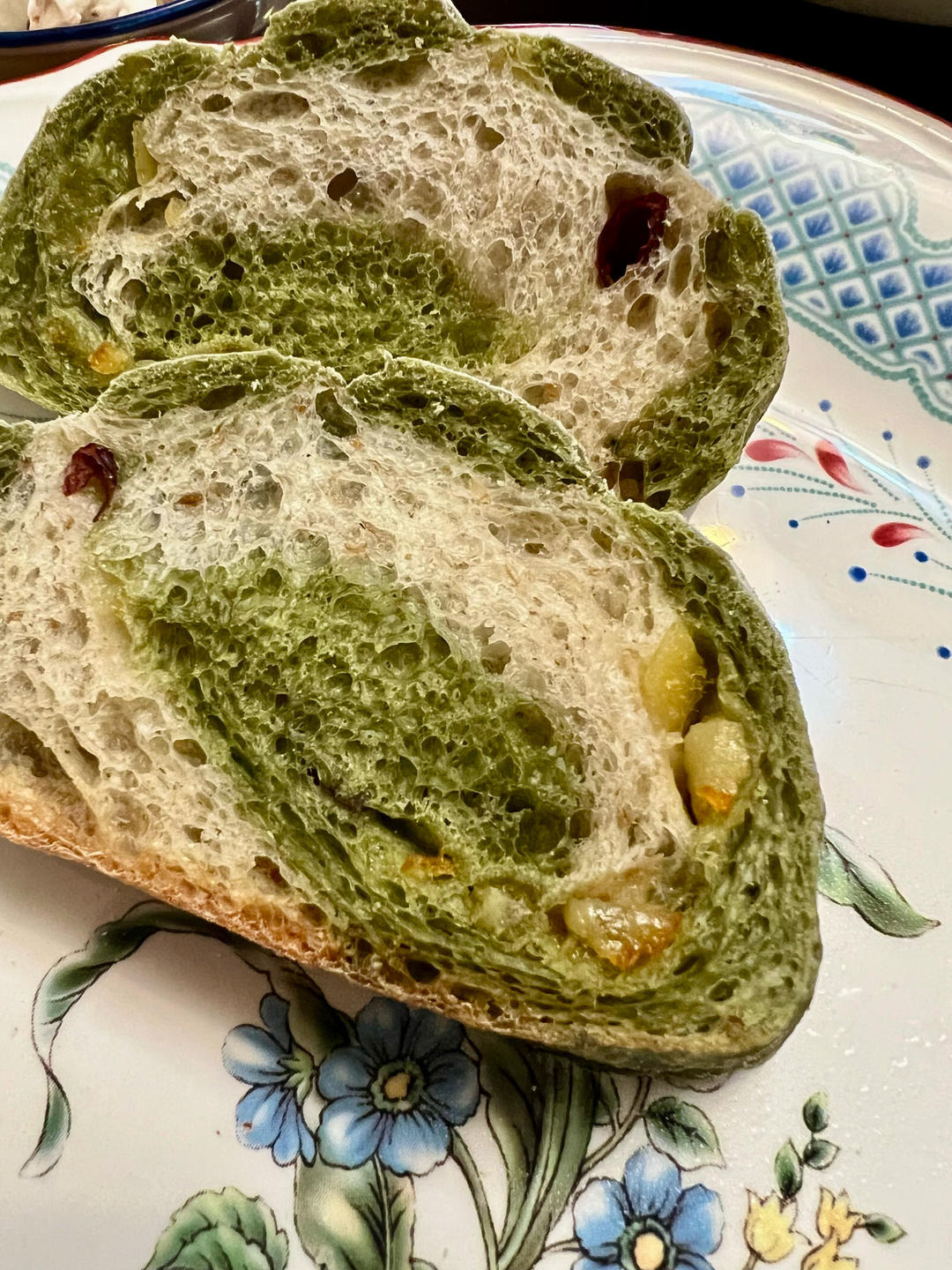 风靡INS的免揉双色开心果双料天然酵母欧包sourdough bread