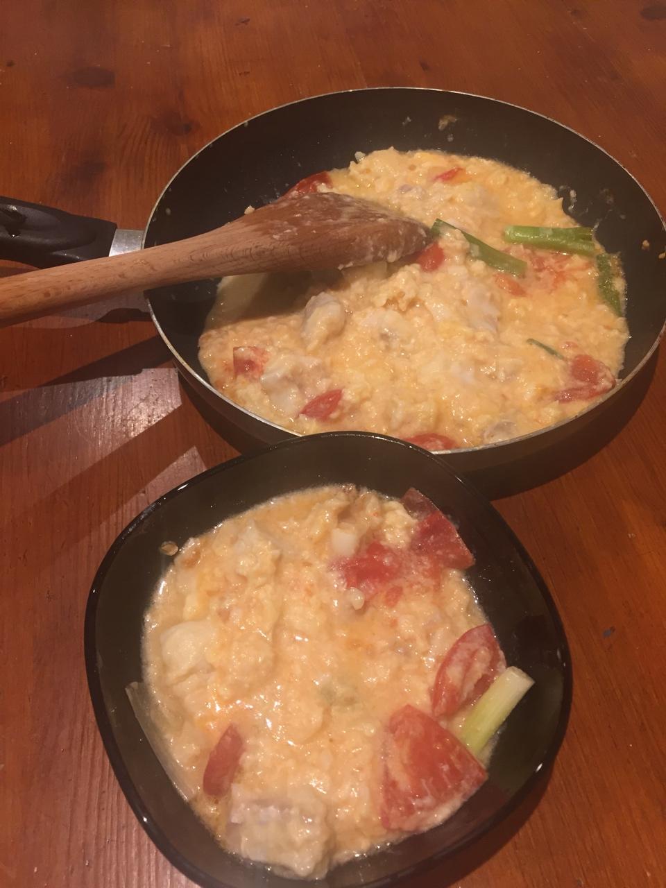 西红柿鸡蛋鳕鱼汤