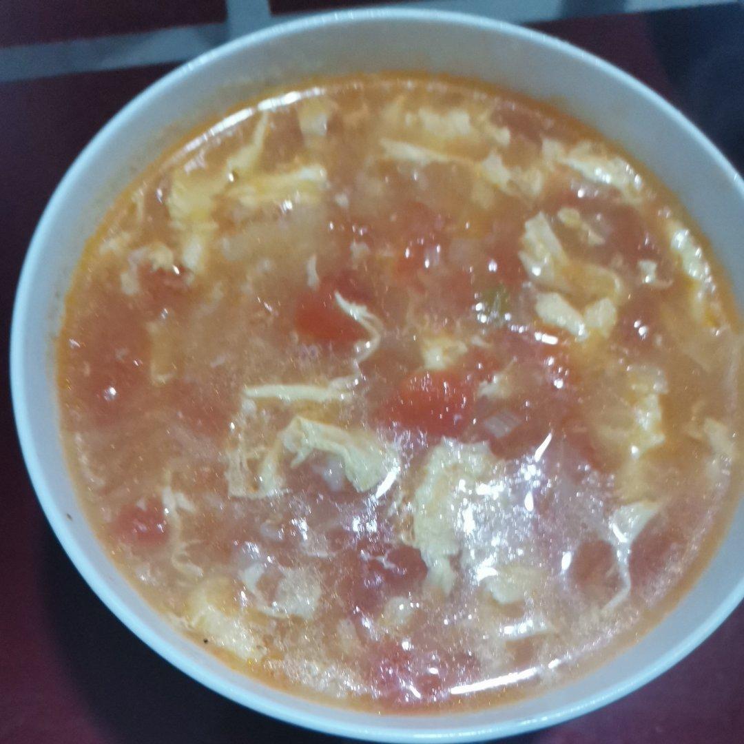 西红柿鸡蛋疙瘩汤