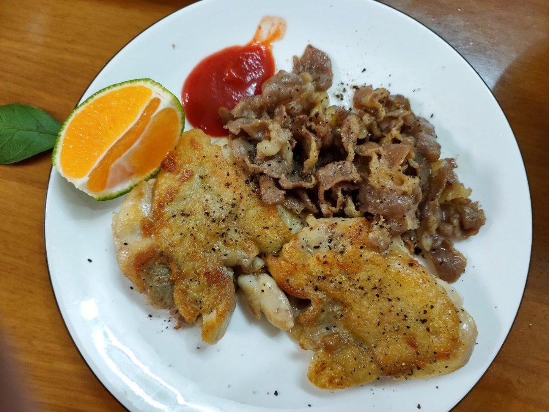 狂推荐的无油脆皮煎鸡腿排