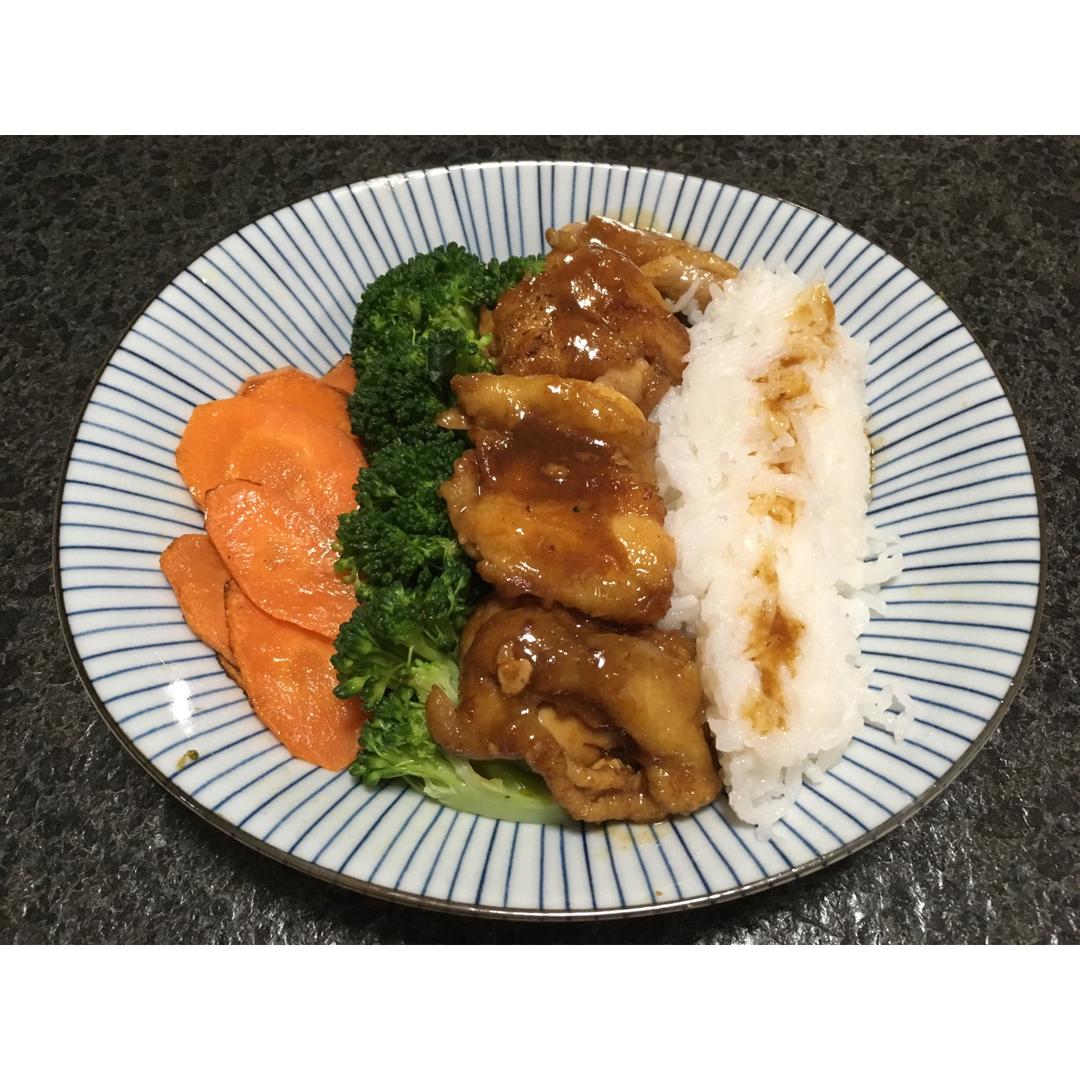 简单快手照烧鸡腿饭