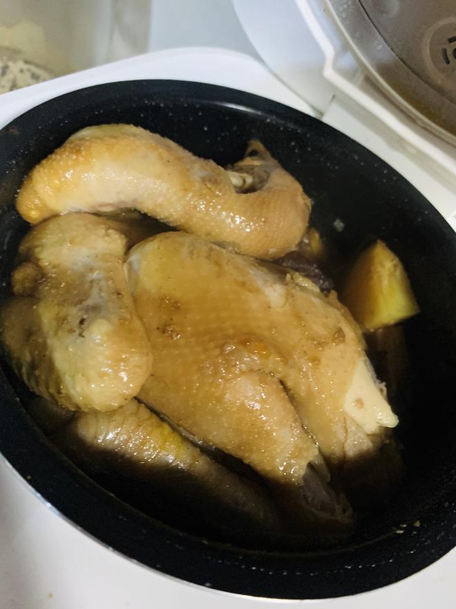 电饭煲盐焗鸡➕灵魂面条🍜的做法