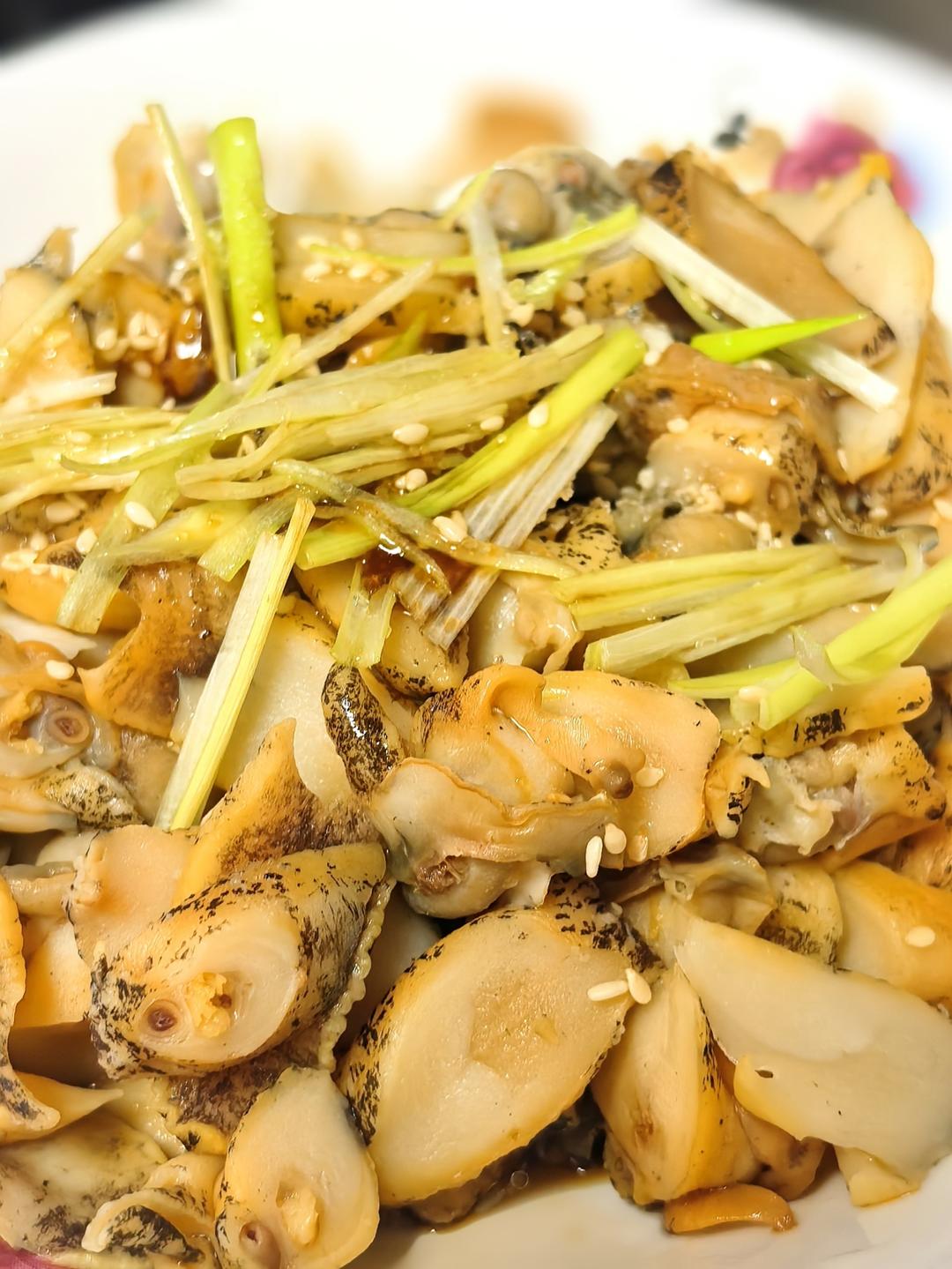 凉拌爽口小葱假鲍鱼