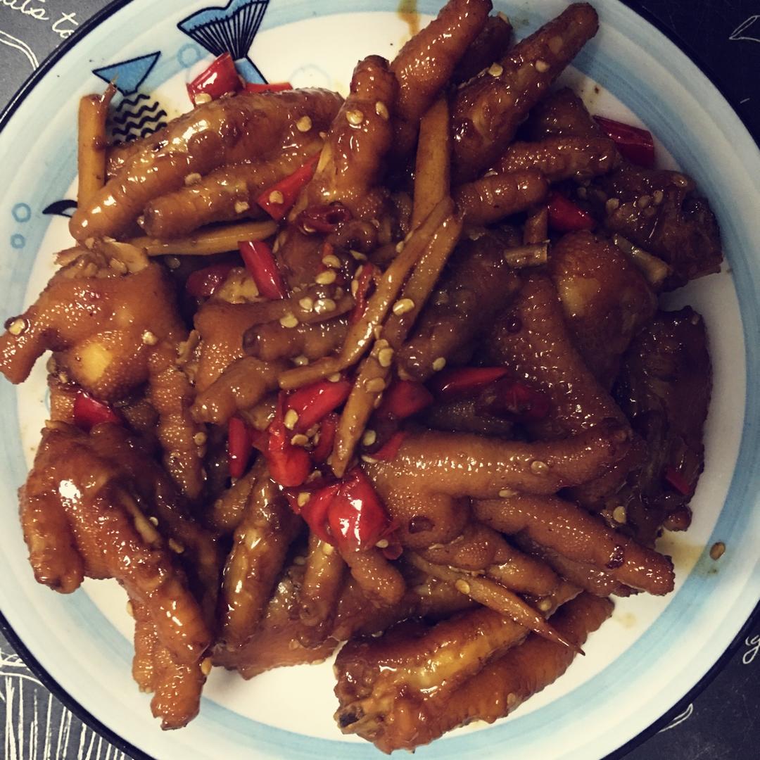 香辣烧鸡爪