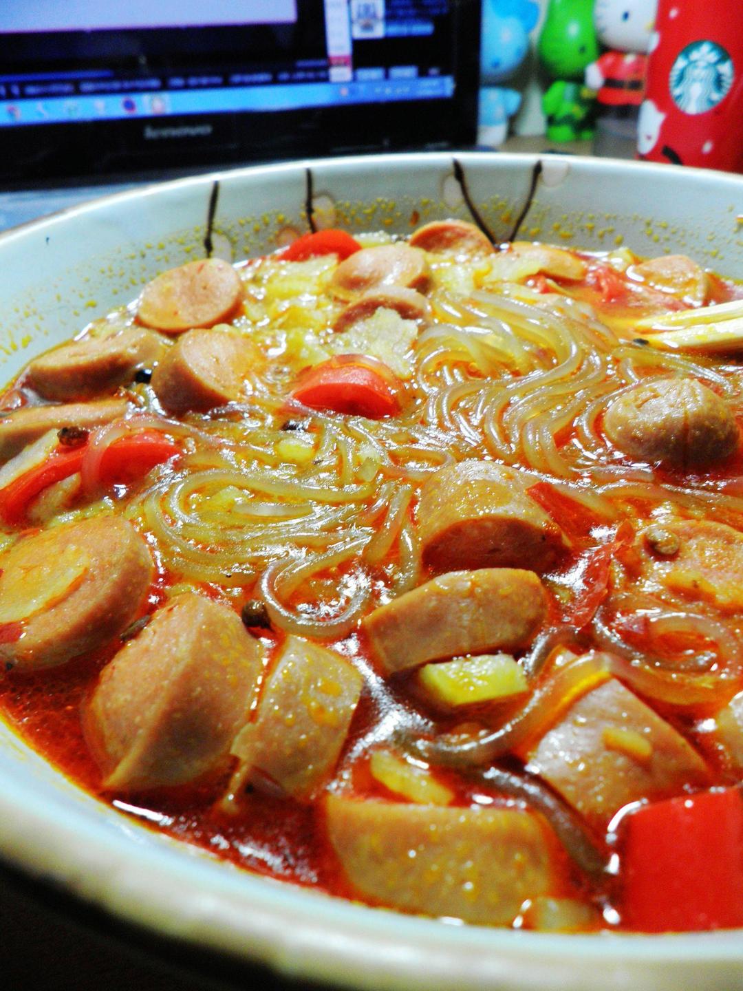 香肠麻辣烫的做法