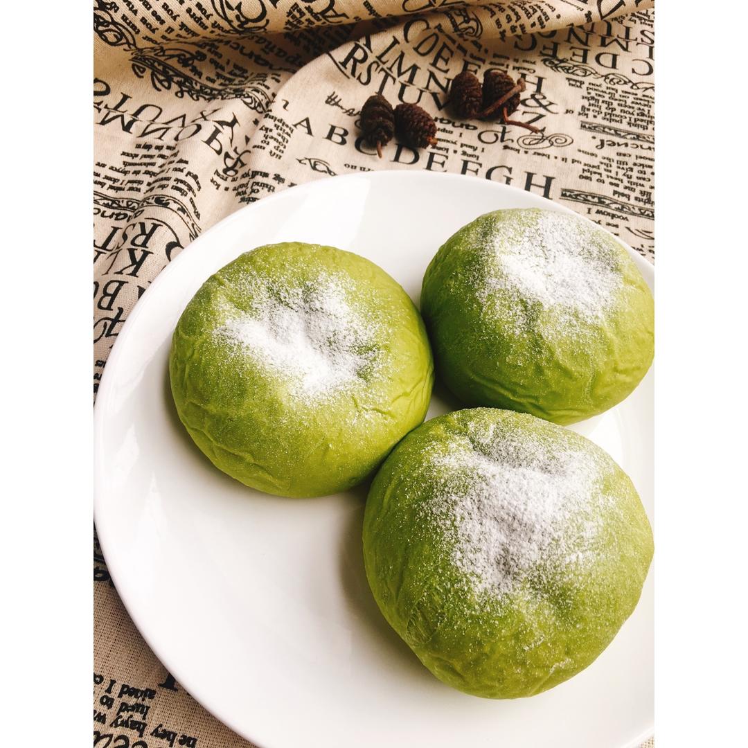 抹茶蜜彩豆奶酪包