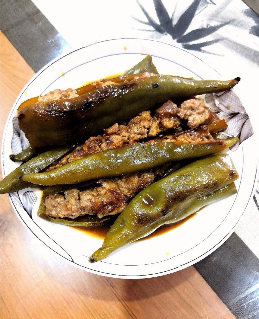下饭菜——肉酿虎皮尖椒