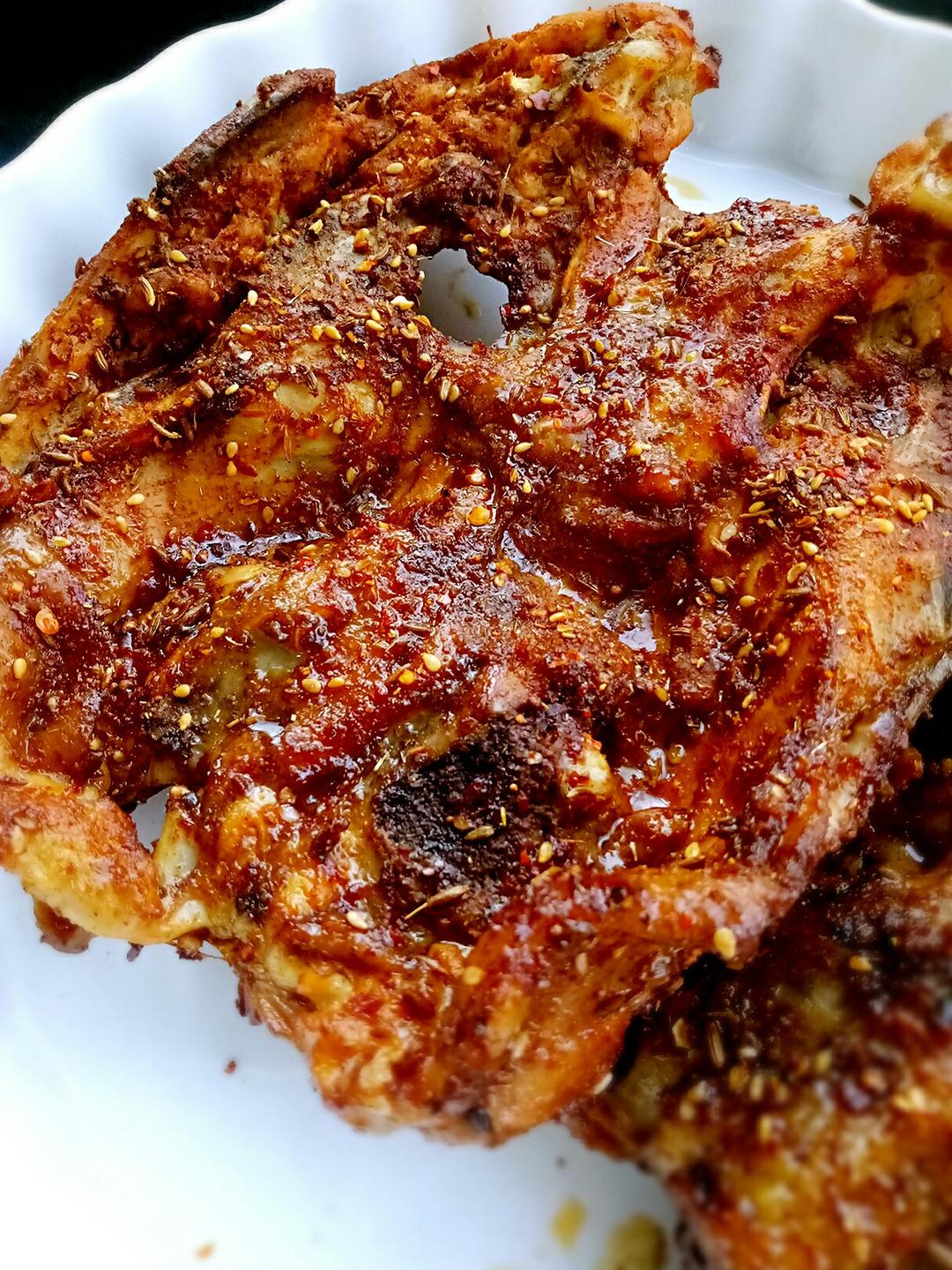 自由主义小鱼做的烤鸡架qq鸡架