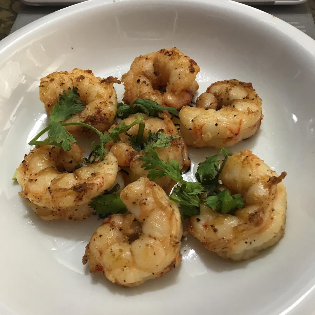 盐煎阿根廷红虾——最朴素的做法