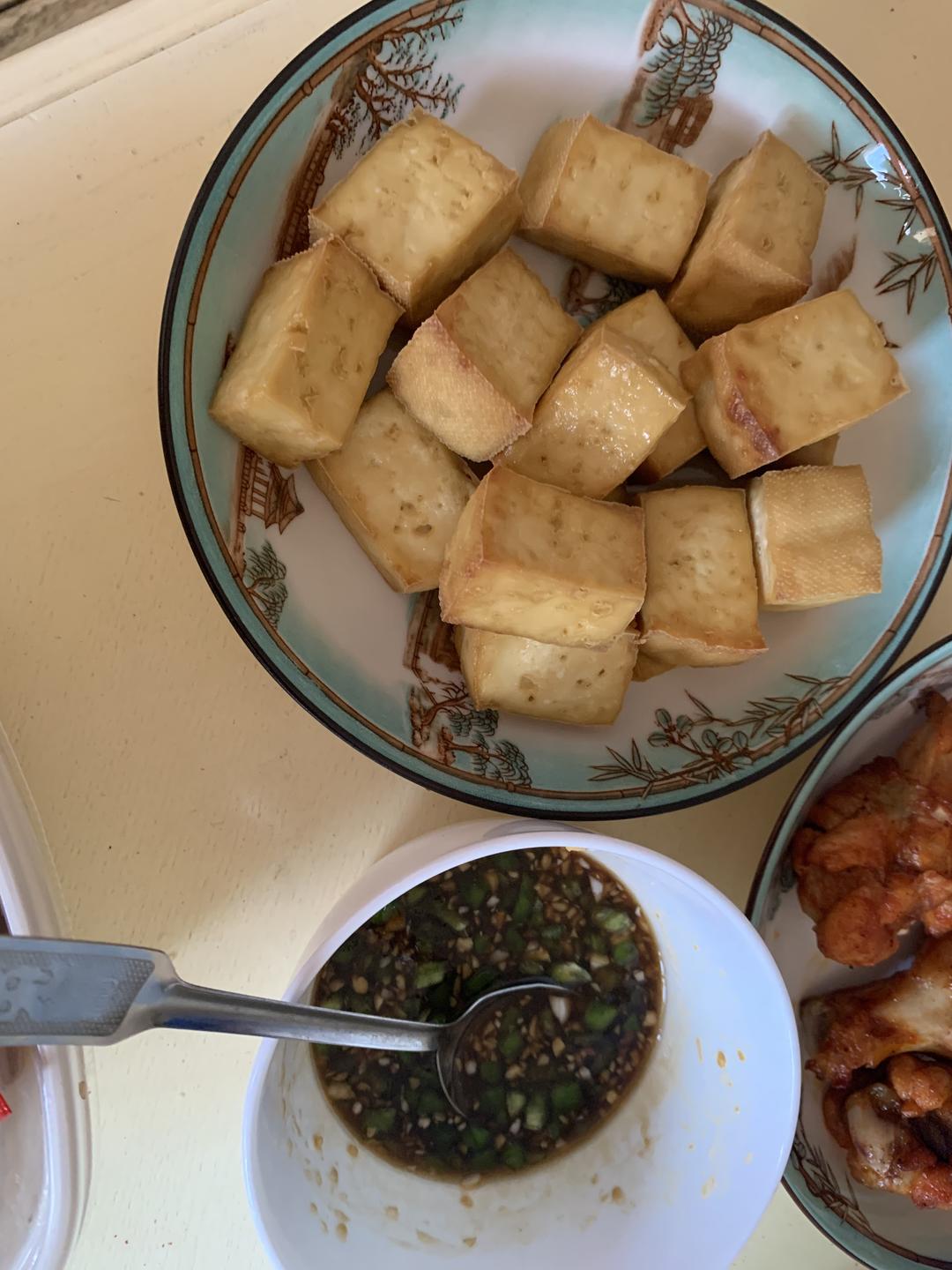 一定要试！空气炸锅炸豆腐！