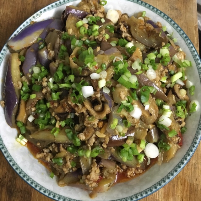 红烧肉沫茄子