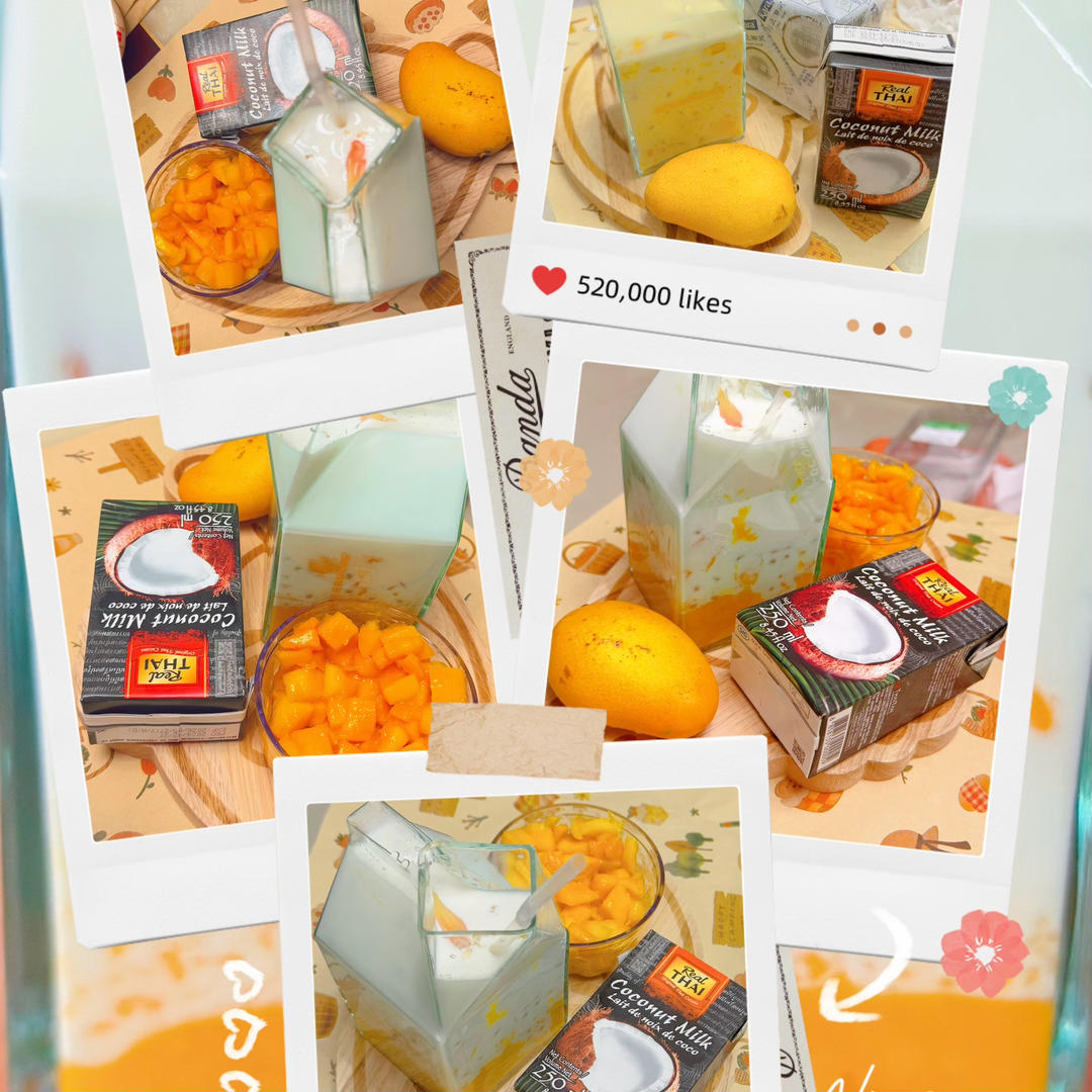 港式甜品——杨枝甘露(芒果西米露)附芒果花切法
