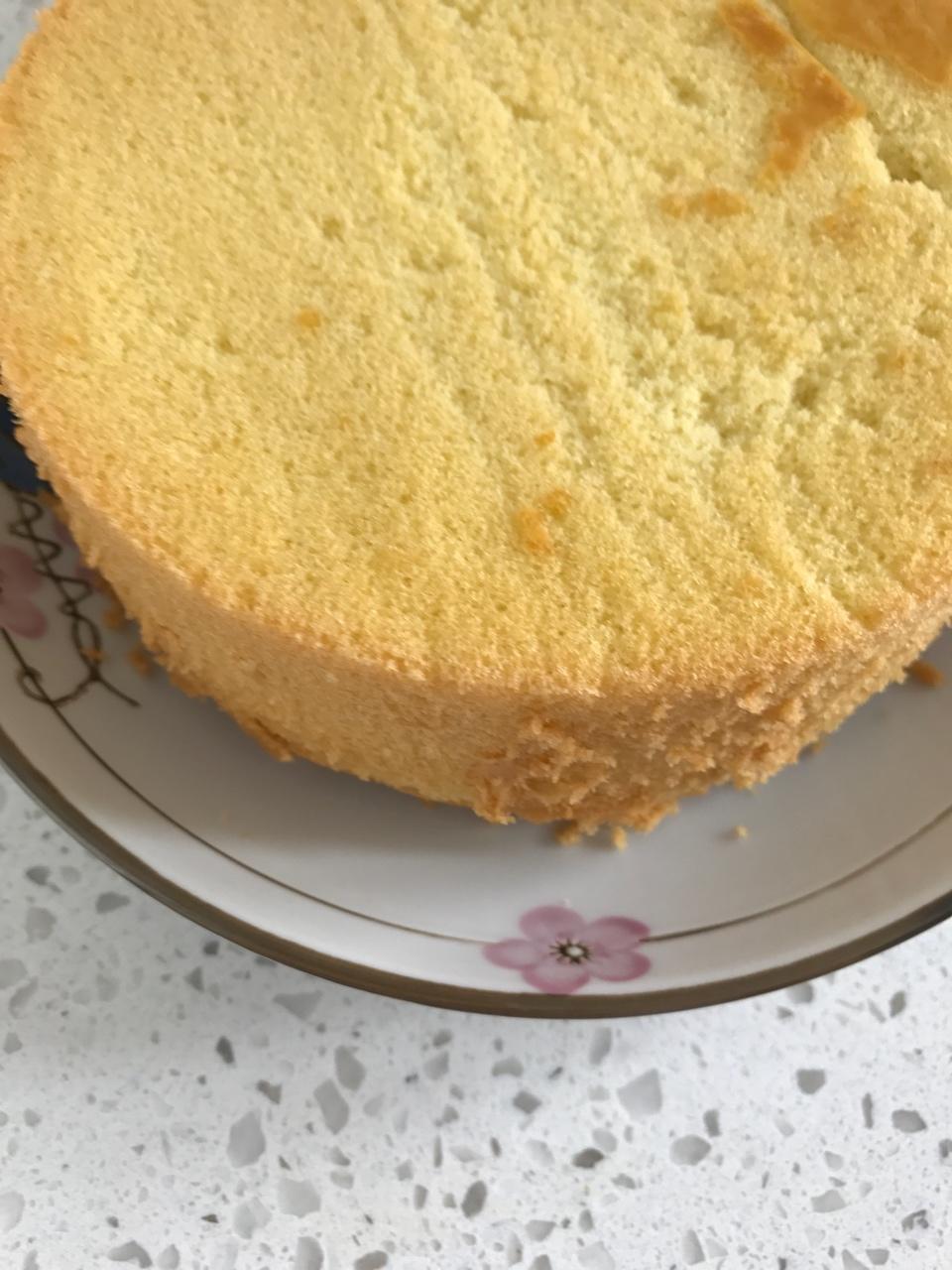 6寸原味戚风蛋糕
