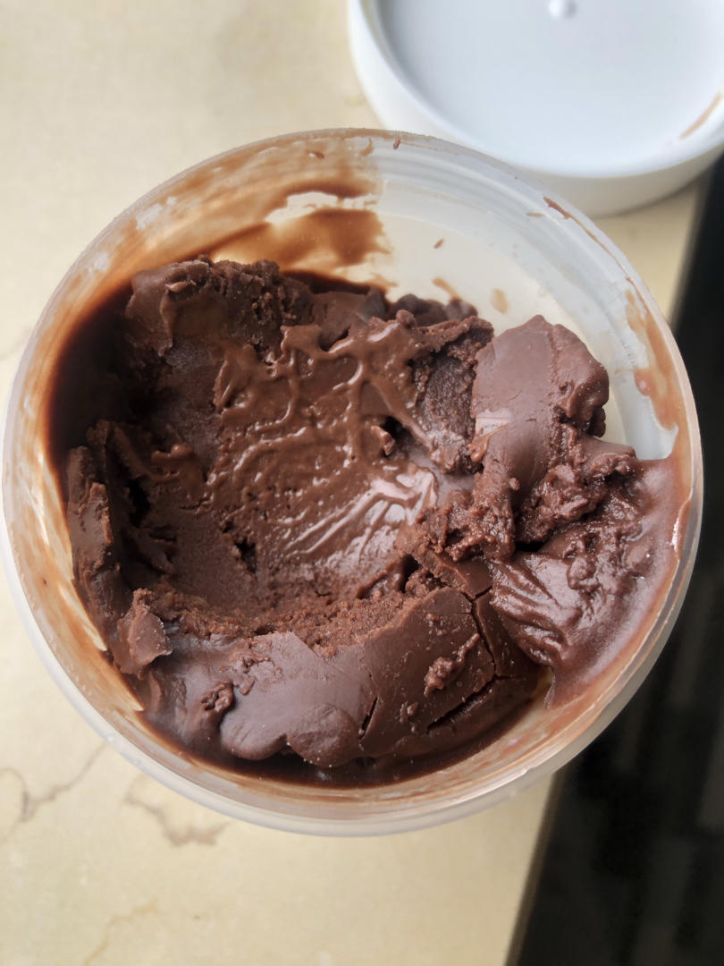 低脂低卡黑巧克力口味的纯手工意式冰淇淋 Gelato