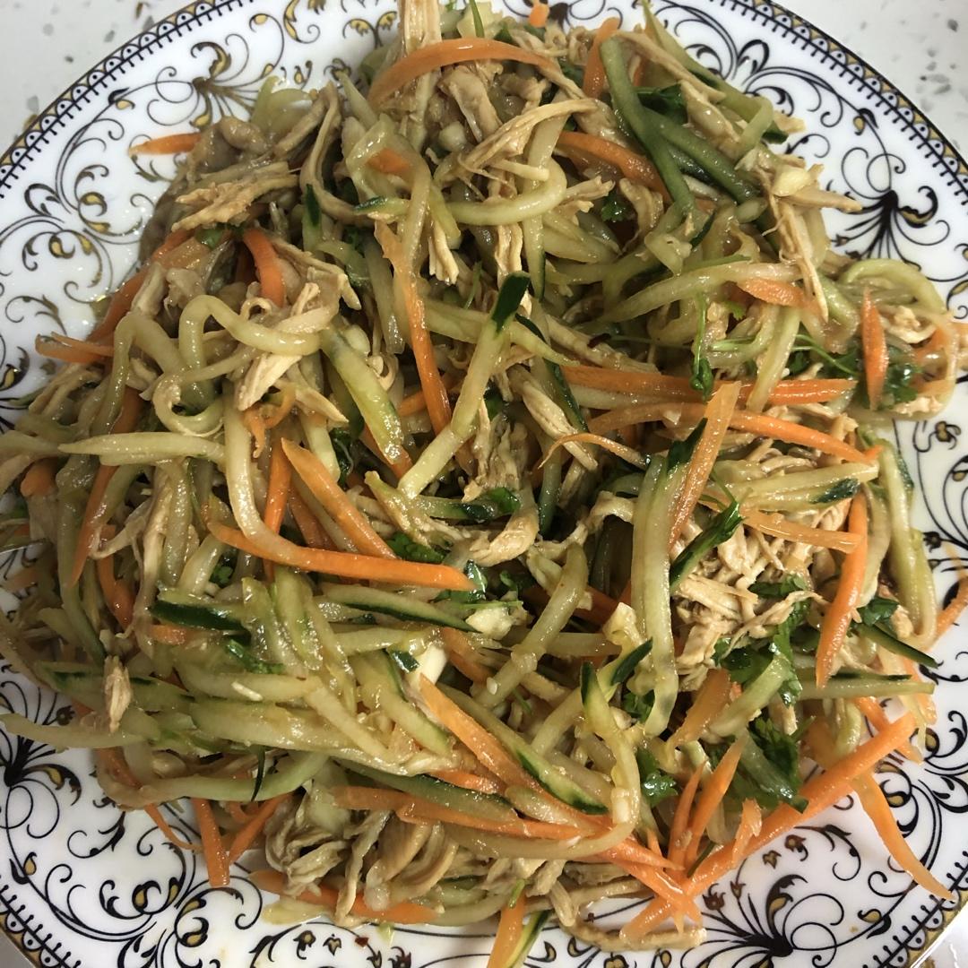减脂健身｜凉拌手撕鸡丝（香辣&麻油版）