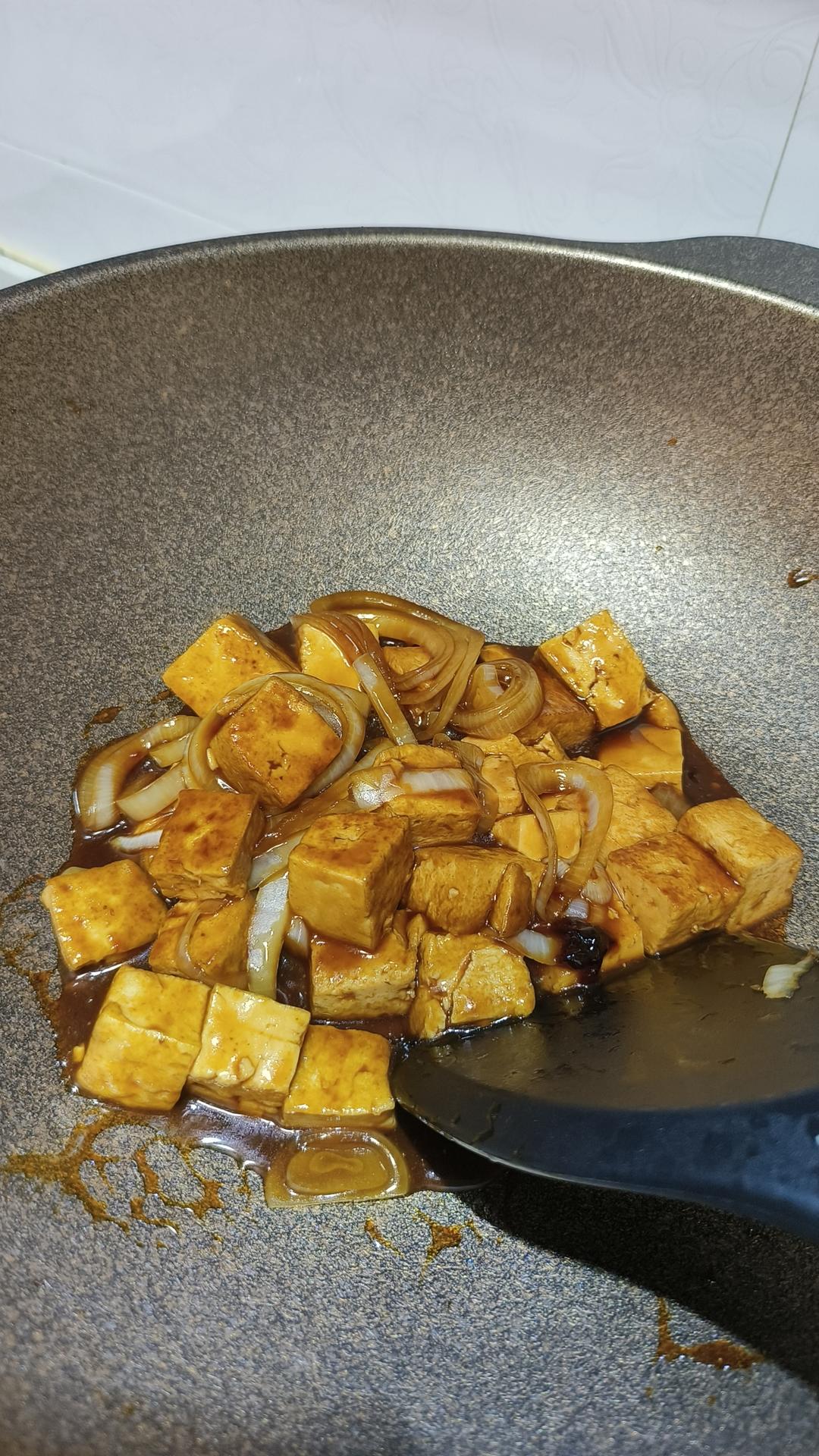 家常葱烧豆腐