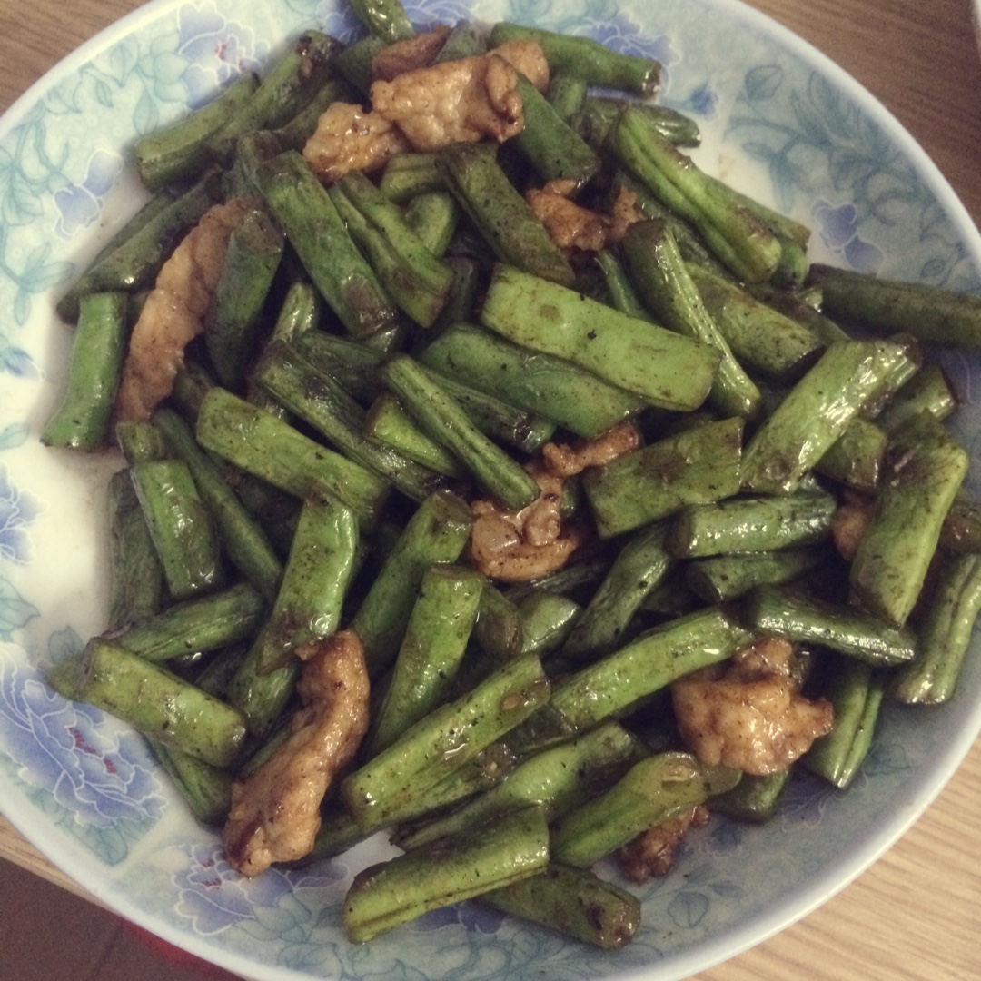 豆角炒肉