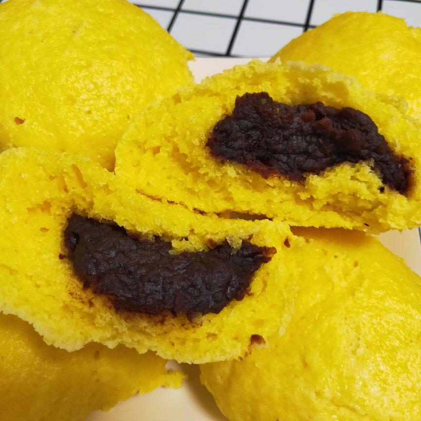 南瓜玉米面豆包